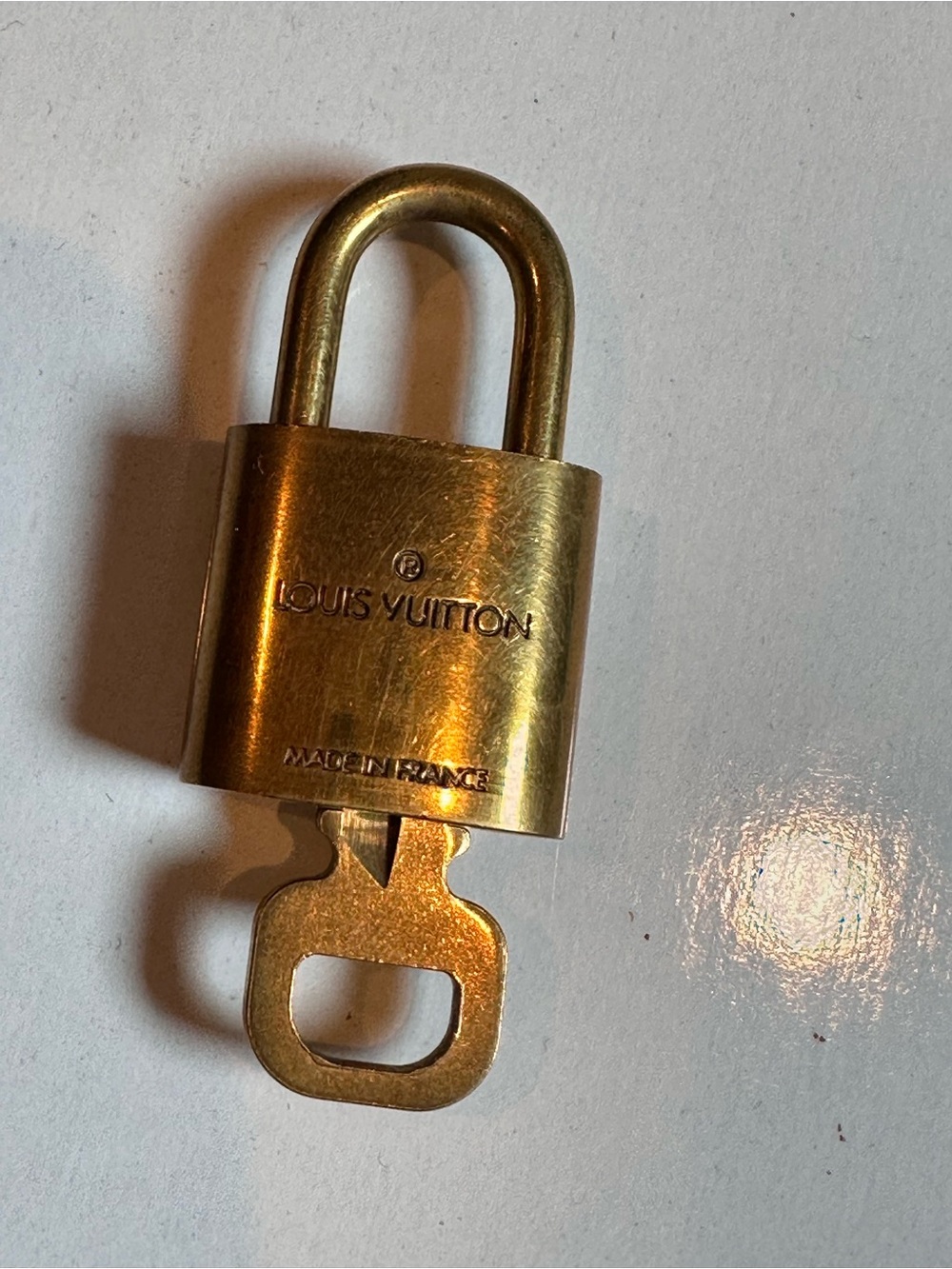 Louis Vuitton PadLock Gold Lock
& Key